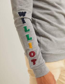 Sudadera Williot Logo gris