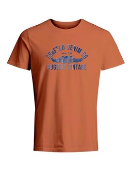 Camiseta Jack&Jones Bluollie naranja