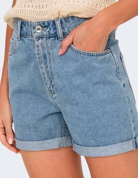 Short Only Vega light blue denim