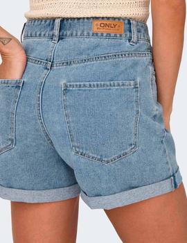 Short Only Vega light blue denim