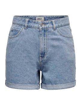 Short Only Vega light blue denim