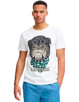 Camiseta Blend Perro blanca