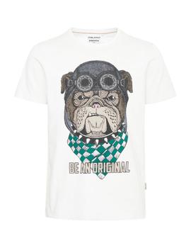 Camiseta Blend Perro blanca