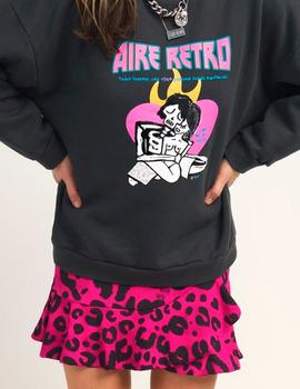 SUDADERA AIRE RETRO NEGRA