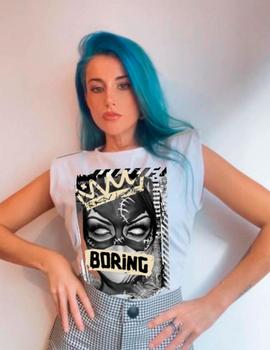 Camiseta La Sal Chica Boring blanca