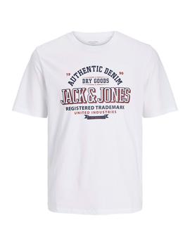 Camiseta Jack&Jones Logo blanca