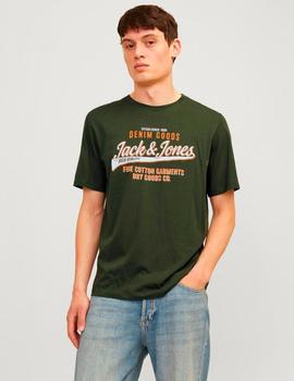 Camiseta Jack&Jones Logo verde