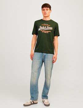 Camiseta Jack&Jones Logo verde