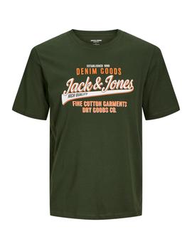 Camiseta Jack&Jones Logo verde