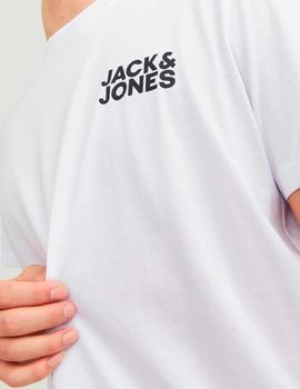 Camiseta Jack&Jones Corp Logo Peq. blanca