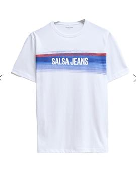 Camiseta Salsa Logo blanca