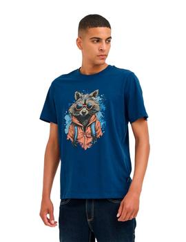 Camiseta Blend Animal azul