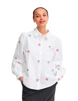 Camisa B.Young Etnica blanca