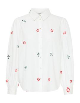 Camisa B.Young Etnica blanca