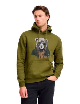 Sudadera Blend Oso verde