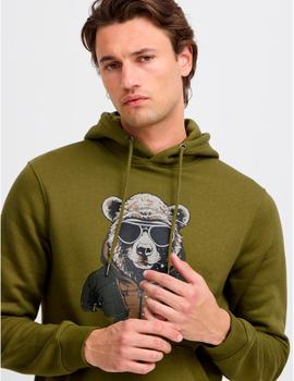 Sudadera Blend Oso verde