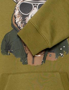 Sudadera Blend Oso verde