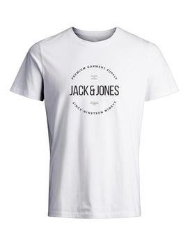 Camiseta Jack&Jones Blaaston blanca