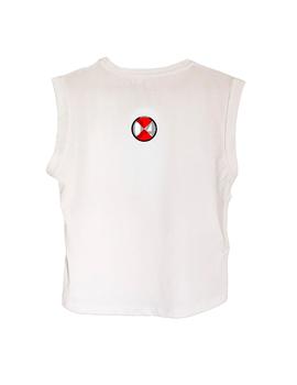 Camiseta La Sal Chica Lips blanca