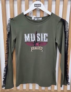 Camiseta Life&Cool Music verde