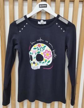 Camiseta Life&Cool Calavera negra