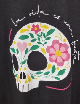 Camiseta Life&Cool Calavera negra