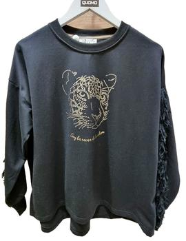 Sudadera Live&Cool Leona negra