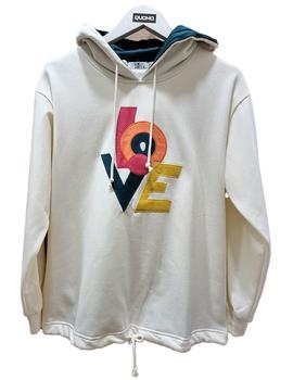 Sudadera Life&Cool Love blanca