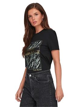 Camiseta Only Allie Elegance negra