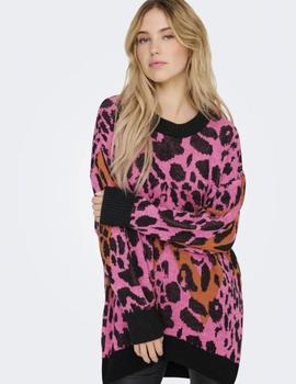 Jersey Only Helena Animal fucsia