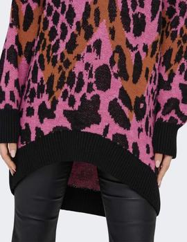 Jersey Only Helena Animal fucsia