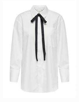 Camisa Only Moco Lazo blanca