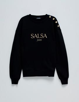 Sudadera Salsa Chica Boton negra