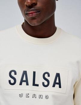 Sudadera Salsa Chico Logo beige