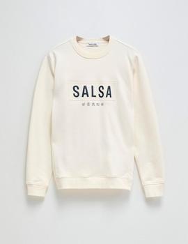 Sudadera Salsa Chico Logo beige