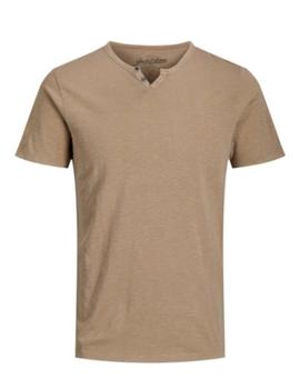 Camiseta Jack&Jones Split beige