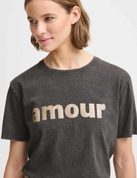 Camiseta B.Young Amour gris