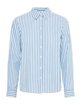 Camisa B.Young Rayas azul cielo