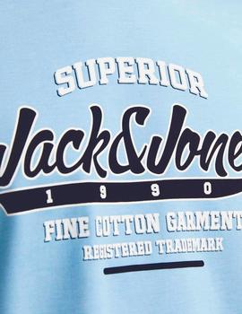 Camiseta Jack&Jones Logo azul