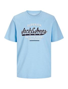 Camiseta Jack&Jones Logo azul