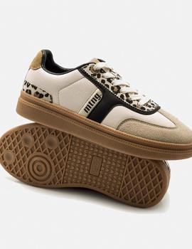 Zapas Mustang Chica beige/animal