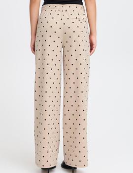 Pantalon Ichi Topitos beige