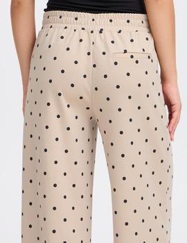 Pantalon Ichi Topitos beige