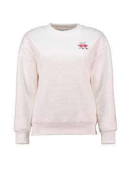 Sudadera Hailys Cerezas blanca