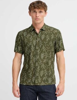 Camisa Blend M/C Flores militar