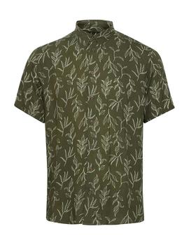 Camisa Blend M/C Flores militar