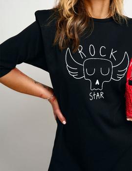 Vestido Aire Retro Rock Star negro