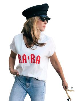 Camiseta Aire Retro Rara blanca/roja