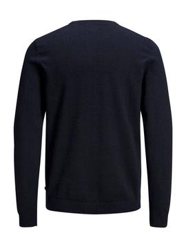 Jersey Jack-Jones Basic Redondo marino