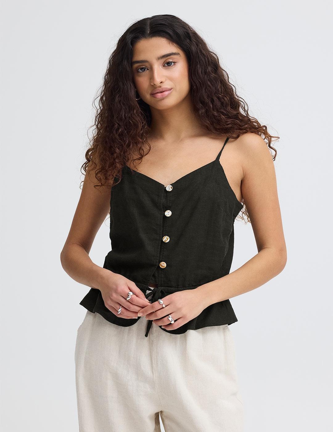 Top Ichi Botones negro